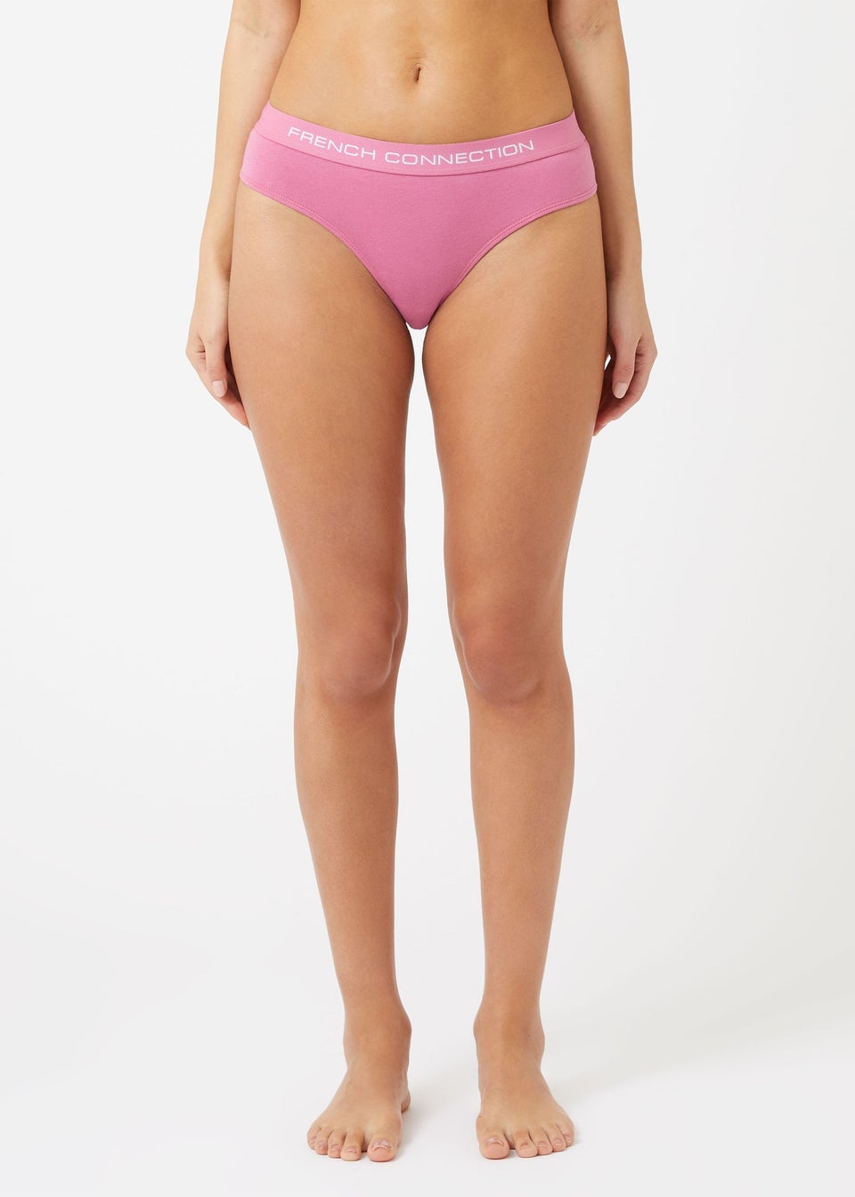 French Connection Grey Cotton Ladies Thongs  7 Pack