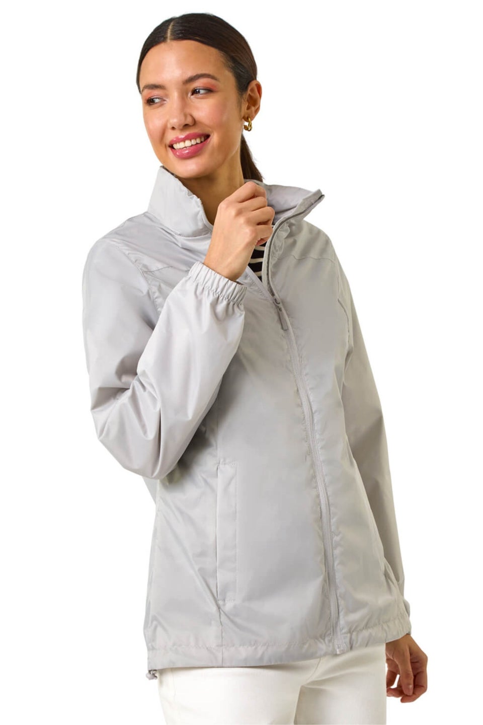 Roman Silver Shower Resistant Jacket