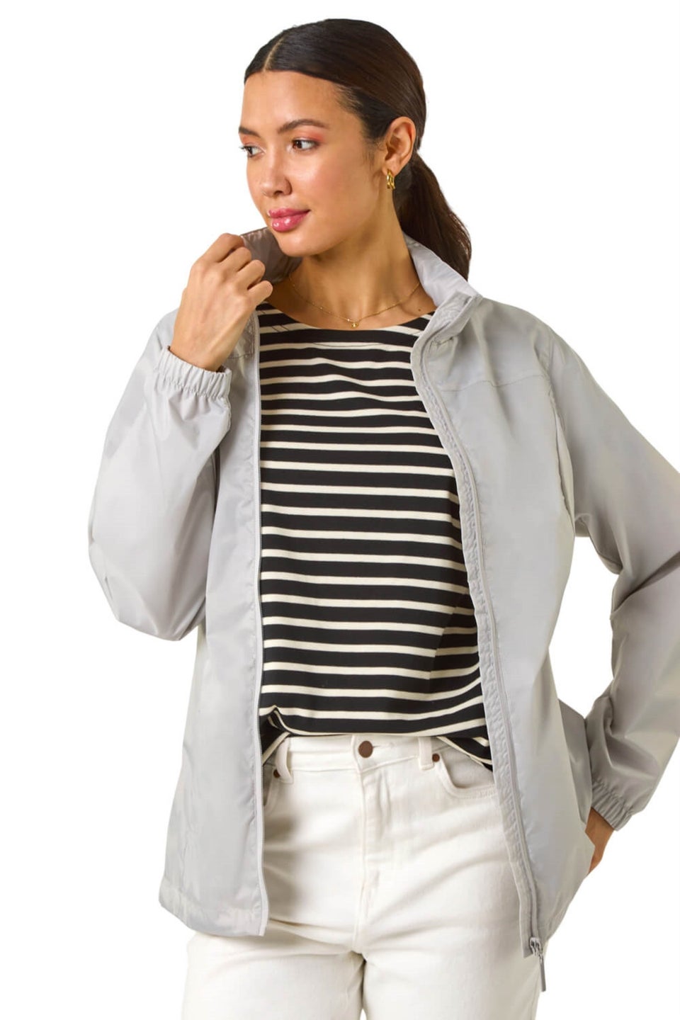 Roman Silver Shower Resistant Jacket