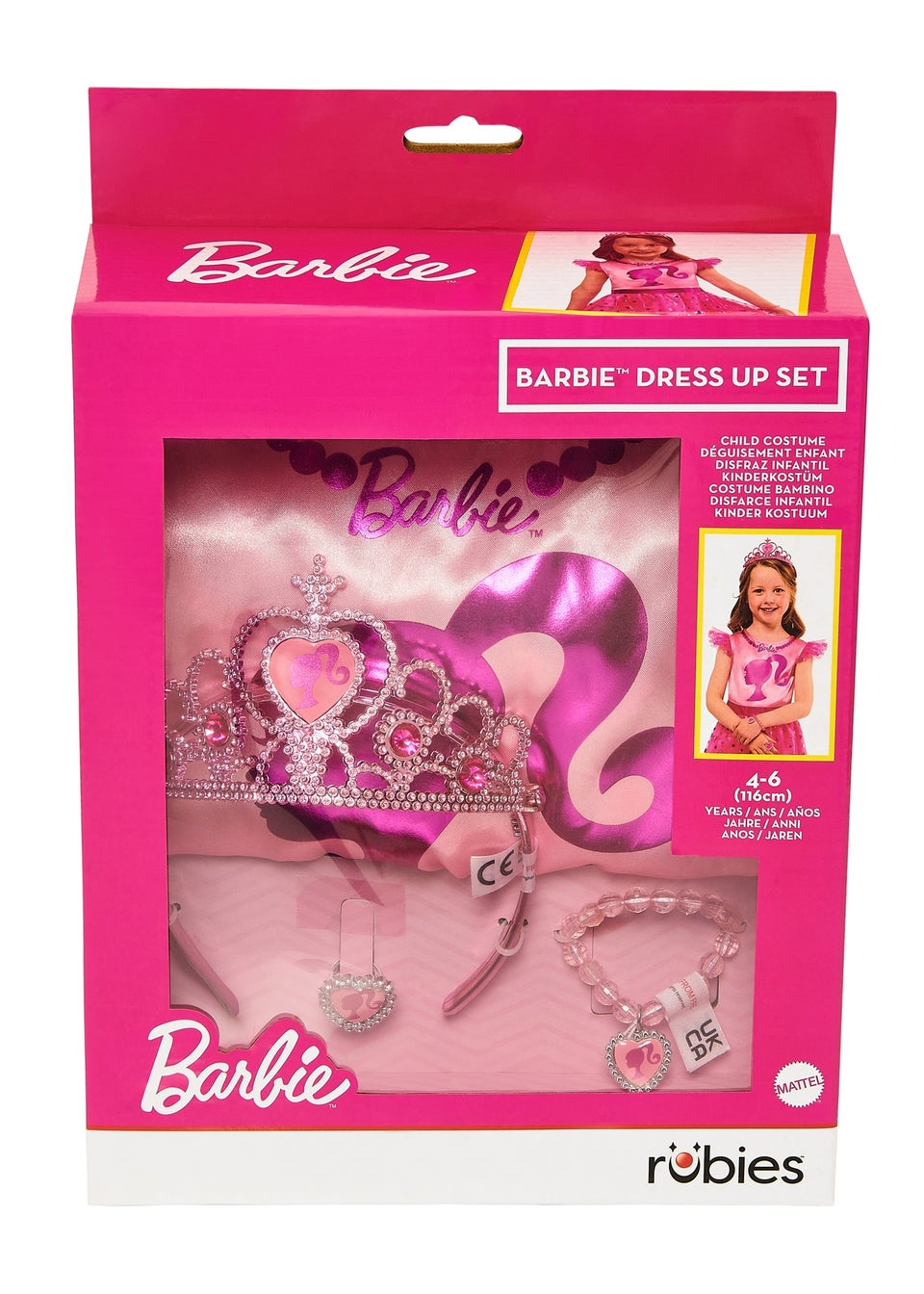 Barbie Dress Up Gift Set Costume (4-7 years)