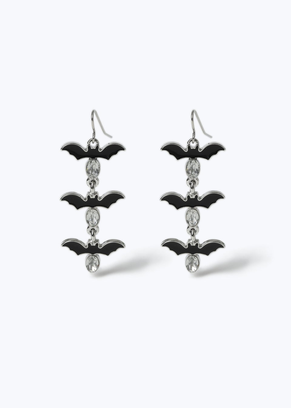 Muse Halloween Bat Drop Metal Earrings
