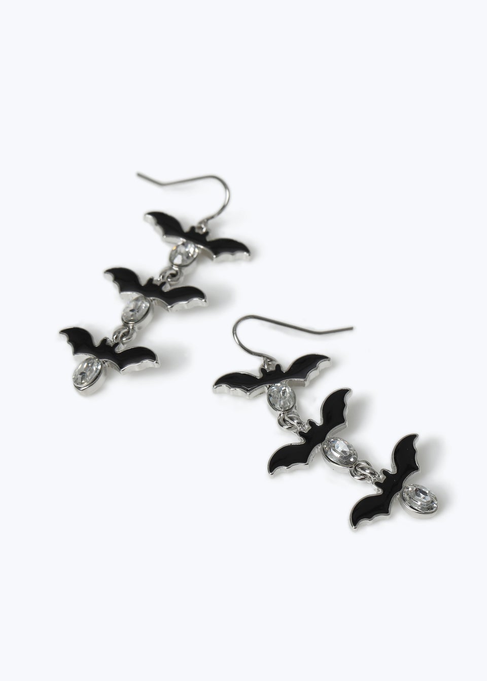 Muse Halloween Bat Drop Metal Earrings