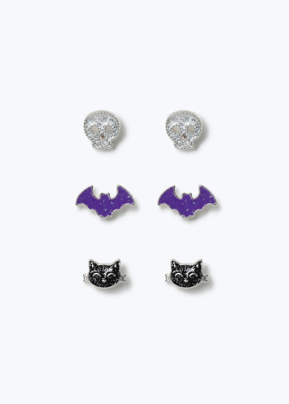 Muse 3 Pack Halloween Skeleton Earrings