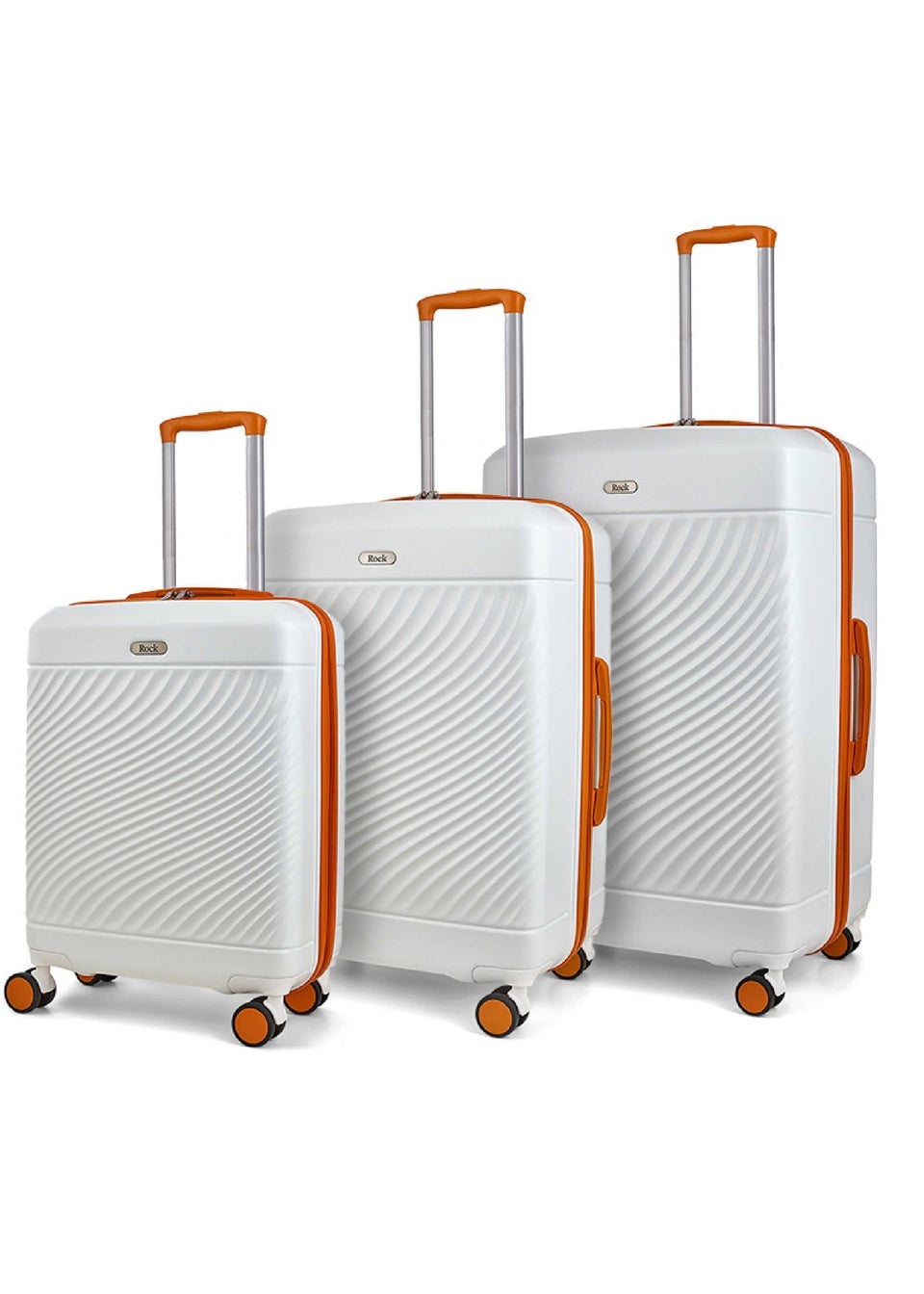 Rock Love Island Suitcase White/Orange