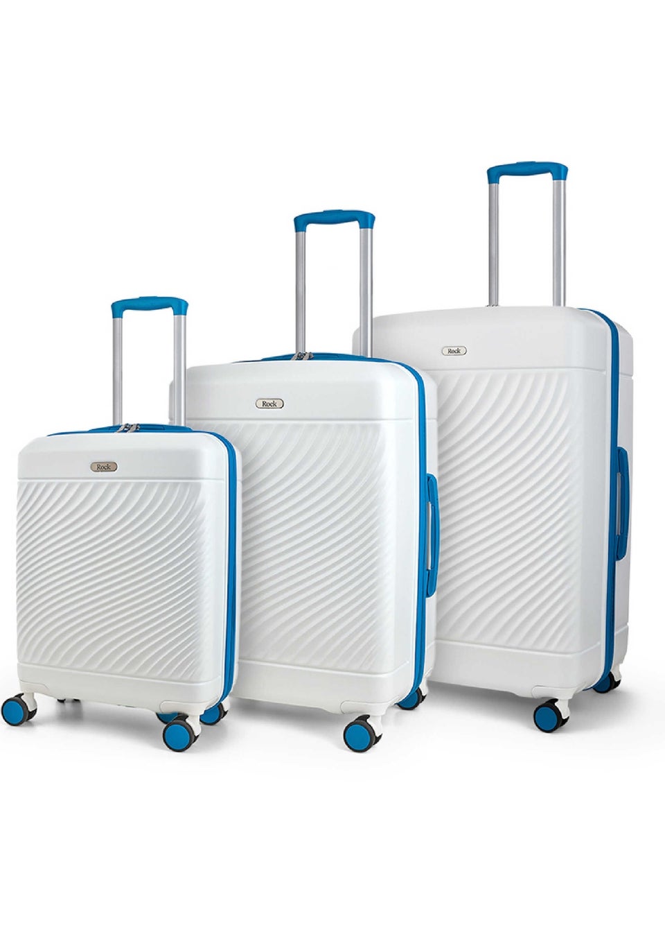 Rock Love Island Suitcase White/Blue