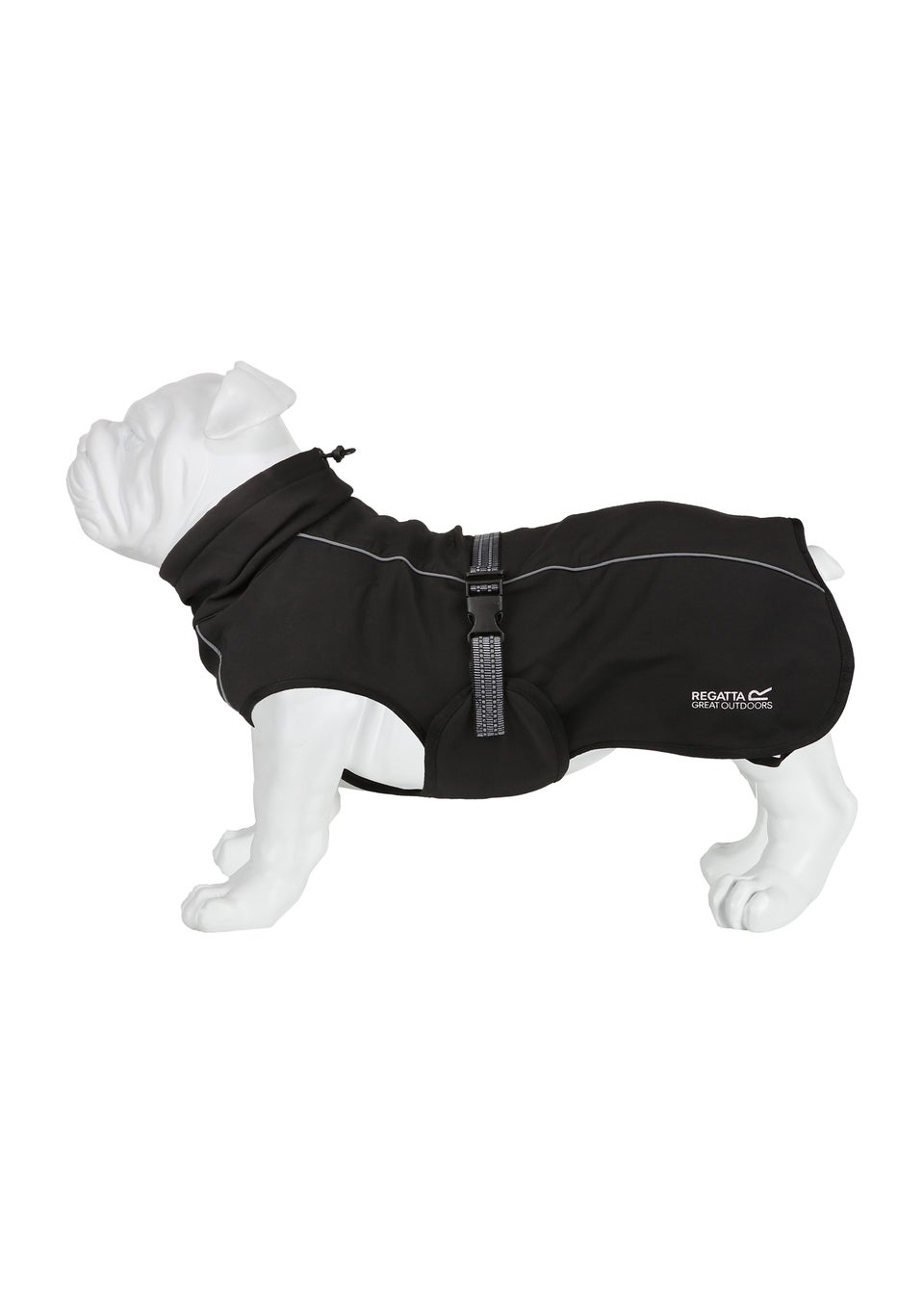 Regatta Black Pet's Softshell Waterproof Dog Coat