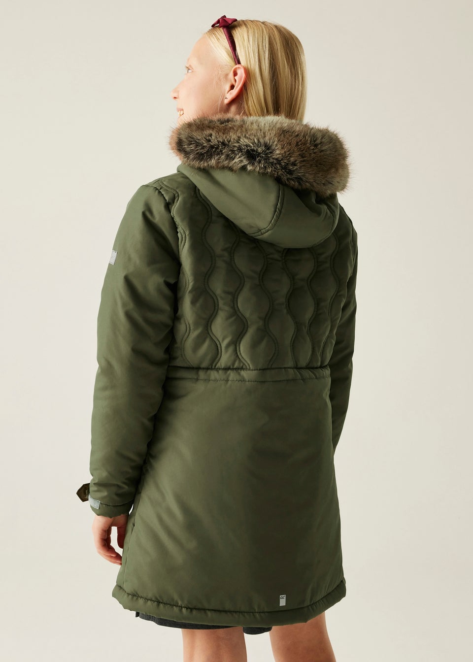 Regatta Forest Green Kids' Fabrizia II Reflective Jacket (3-16yrs)