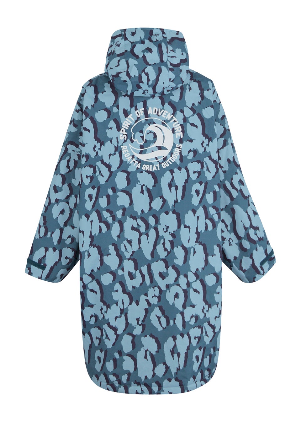 Regatta Light Blue Kids' Changing Waterproof Robe (3-13yrs)