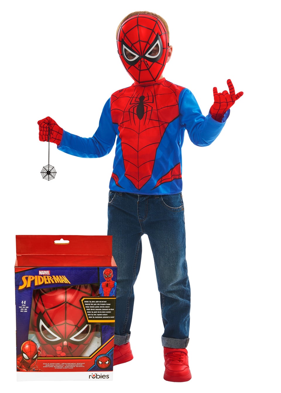 Spider-Man Dress Up Gift Set Costume (4-7 years)