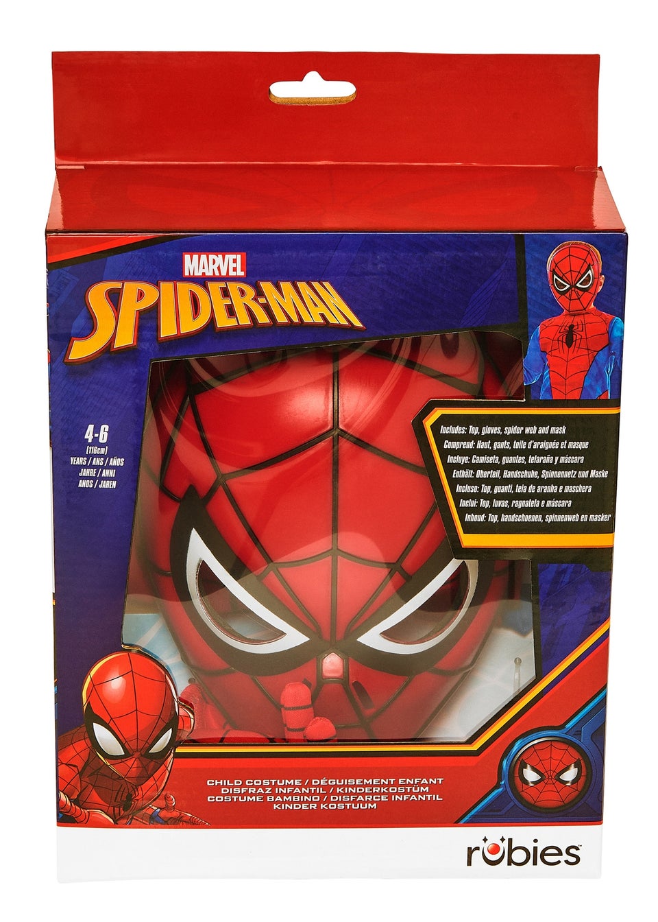 Spider-Man Dress Up Gift Set Costume (4-7 years)