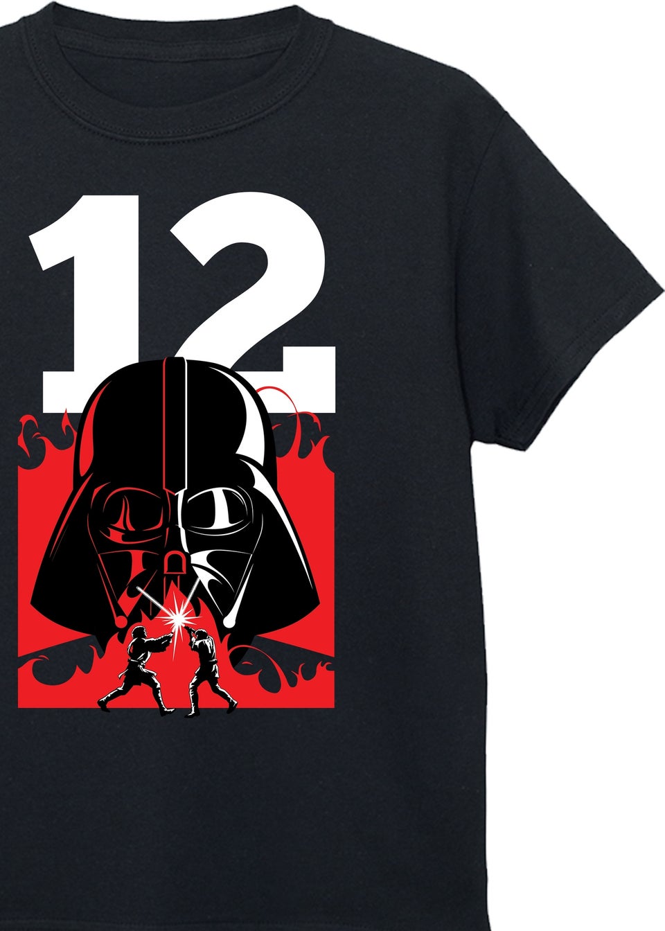 Star Wars Darth Vader 12th Birthday Boys Black Graphic T-Shirt (9-13 Years)