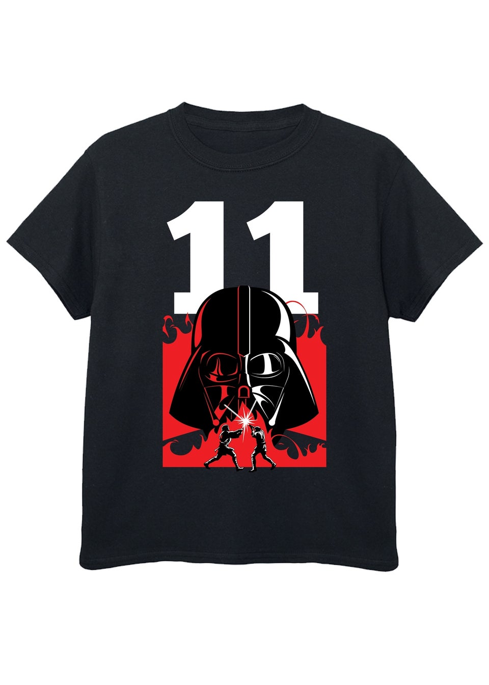 Star Wars Darth Vader 11th Birthday Boys Black Graphic T-Shirt (9-13 Years)