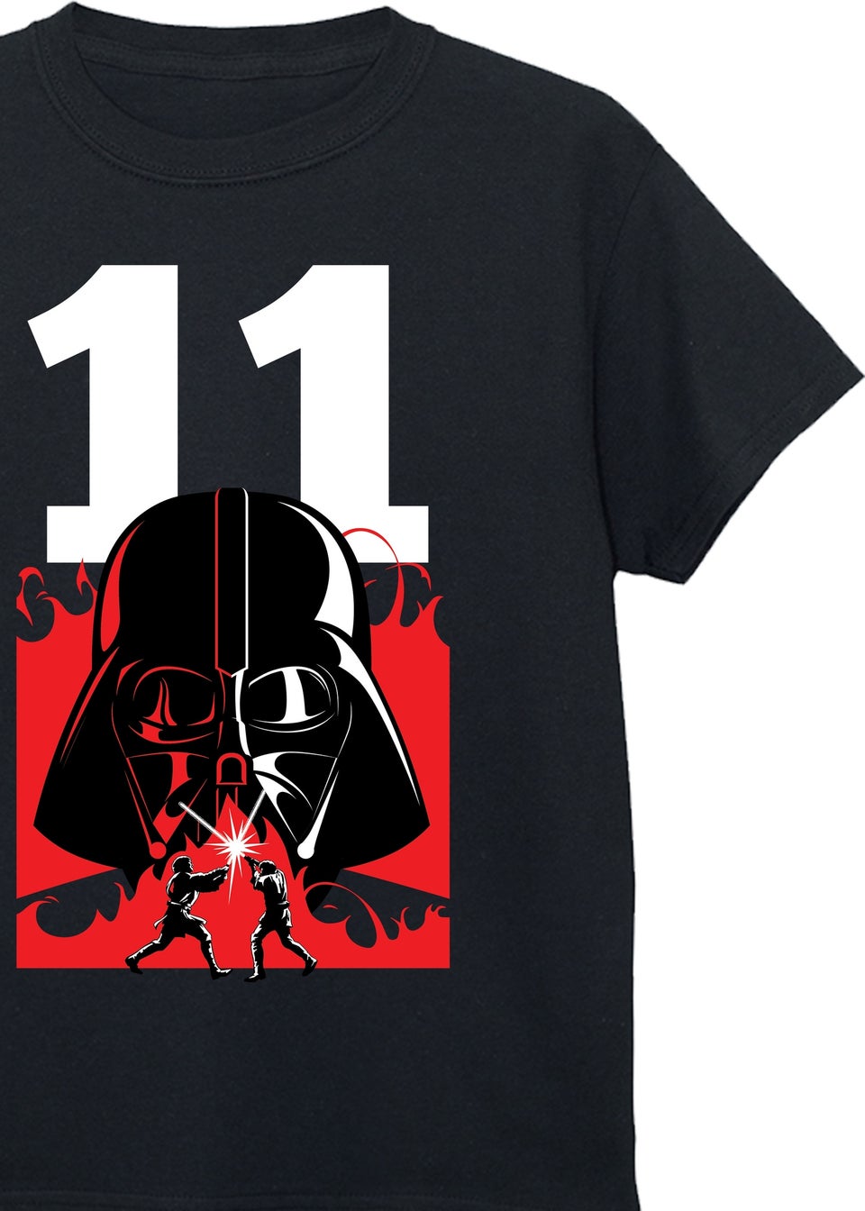 Star Wars Darth Vader 11th Birthday Boys Black Graphic T-Shirt (9-13 Years)