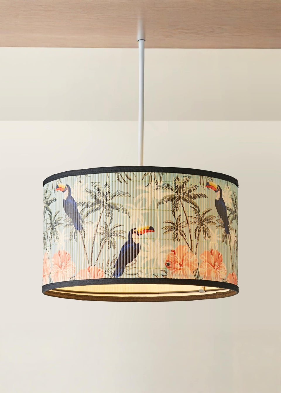 ValueLights Daintree Medium Jungle Bamboo Easy Fit Lampshade