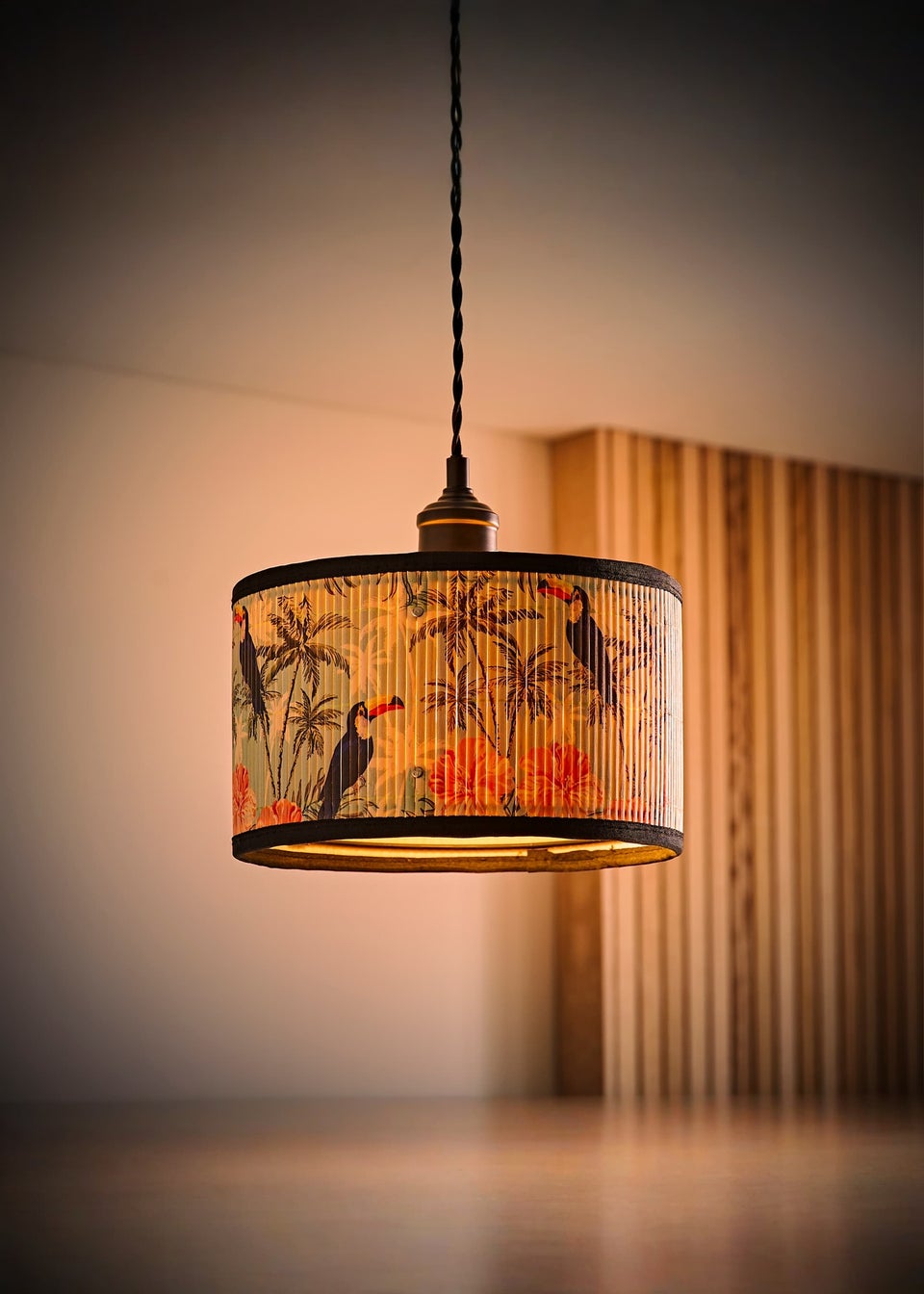 ValueLights Daintree Small Jungle Bamboo Easy Fit Lampshade