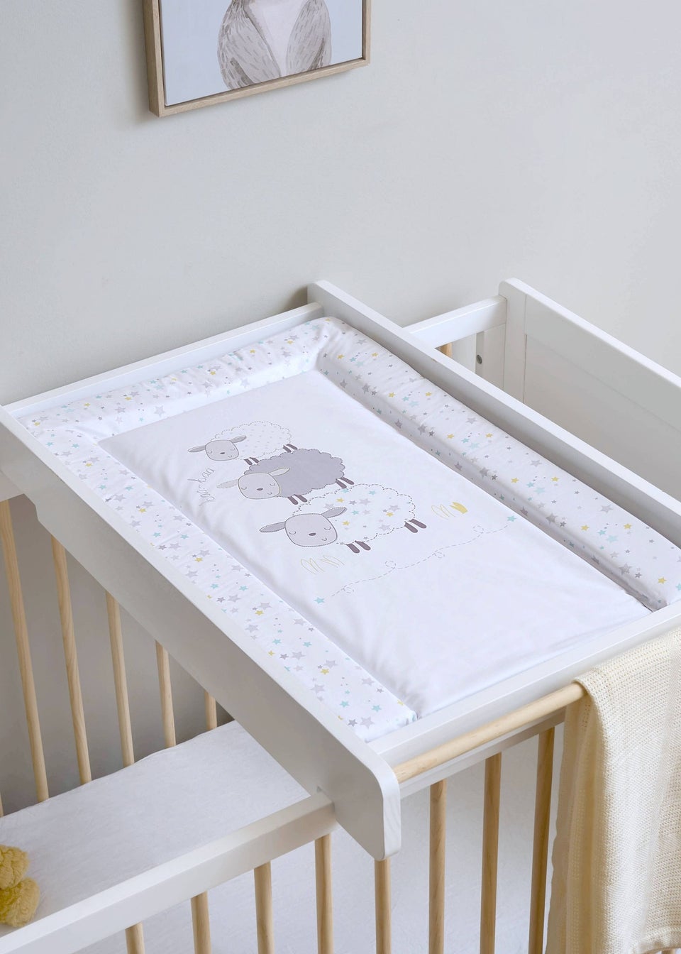 East Coast White Counting Sheep Changing Mat