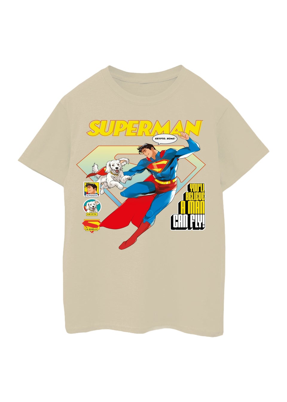 DC Comics Superman Comic Boys Sand Graphic T-Shirt (3-13 Years)