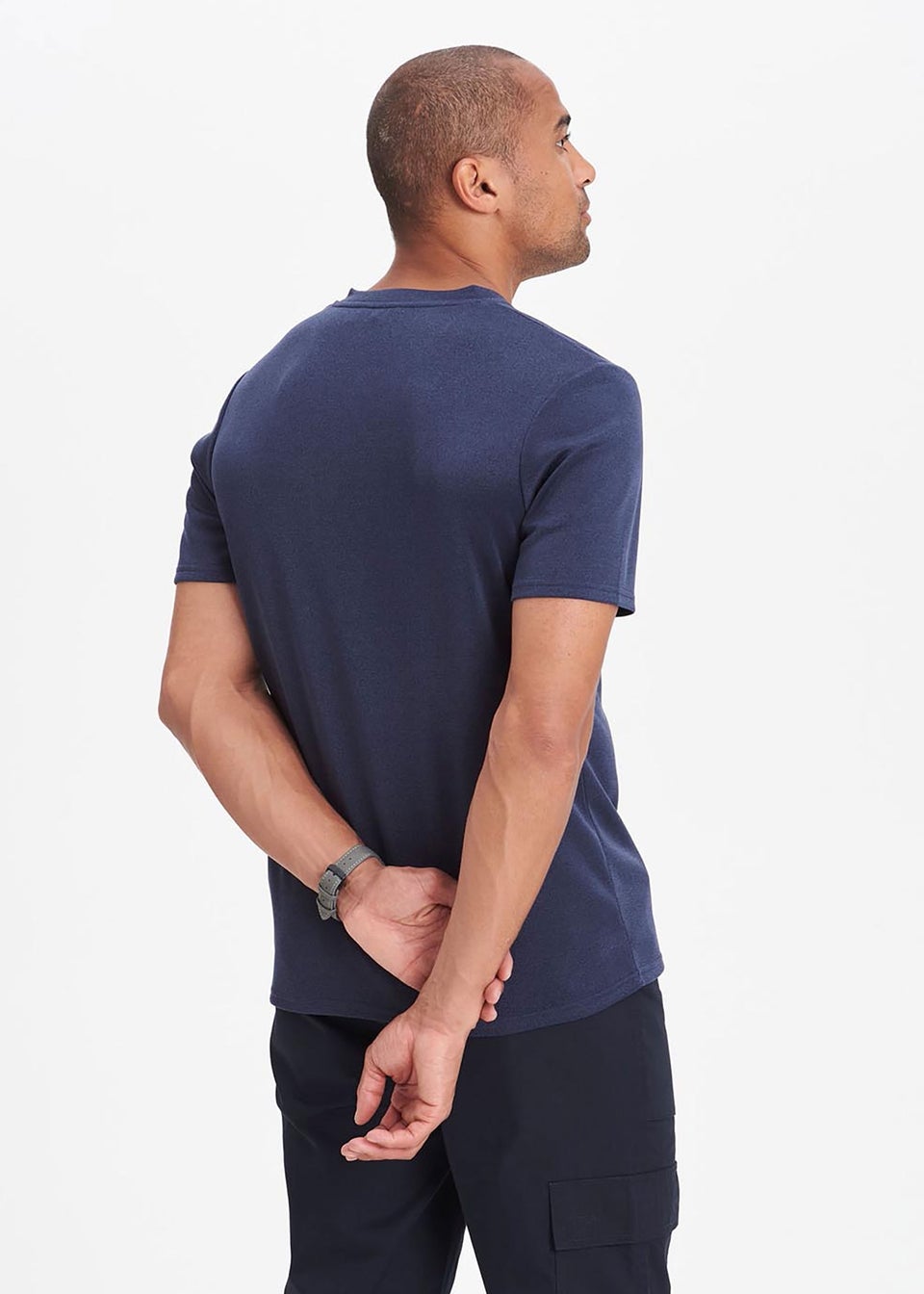 Cotton Traders Ink Breathable Short Sleeve V Neck Top