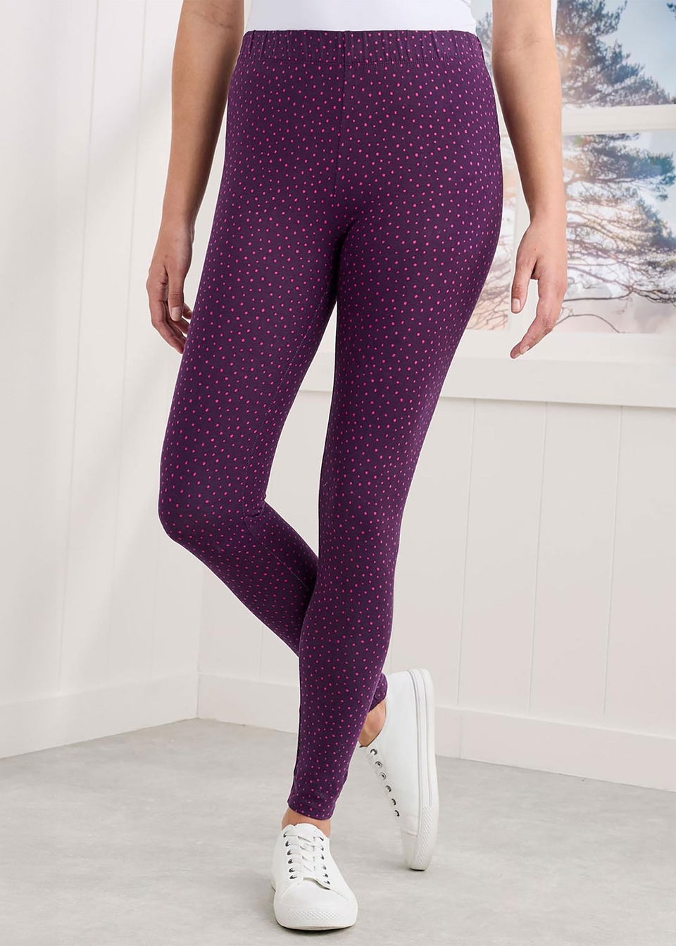 Cotton Traders Black 2 Pack Of Leggings