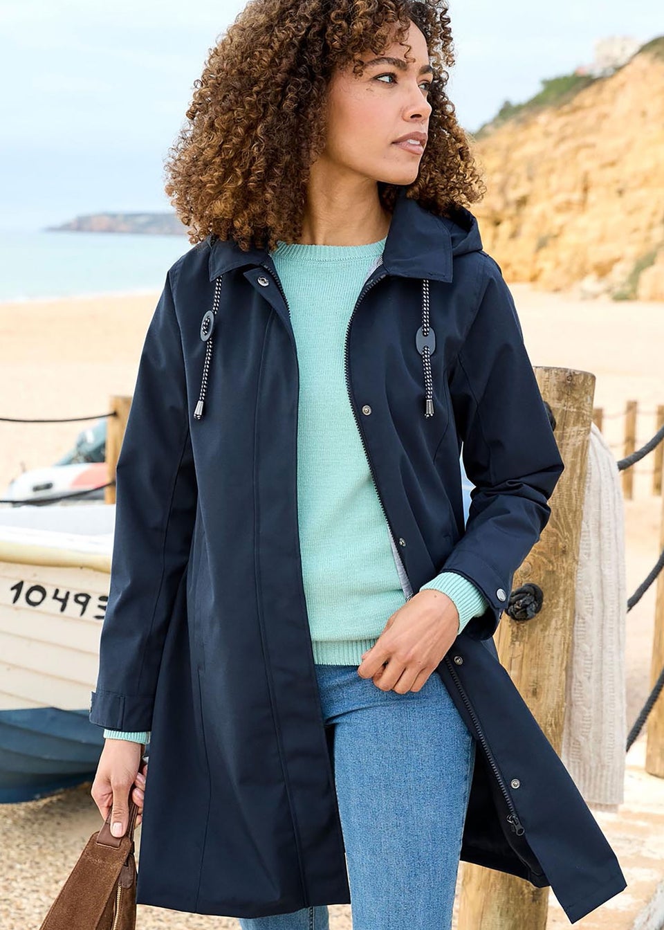 Cotton Traders Navy Weatherproof Jacket