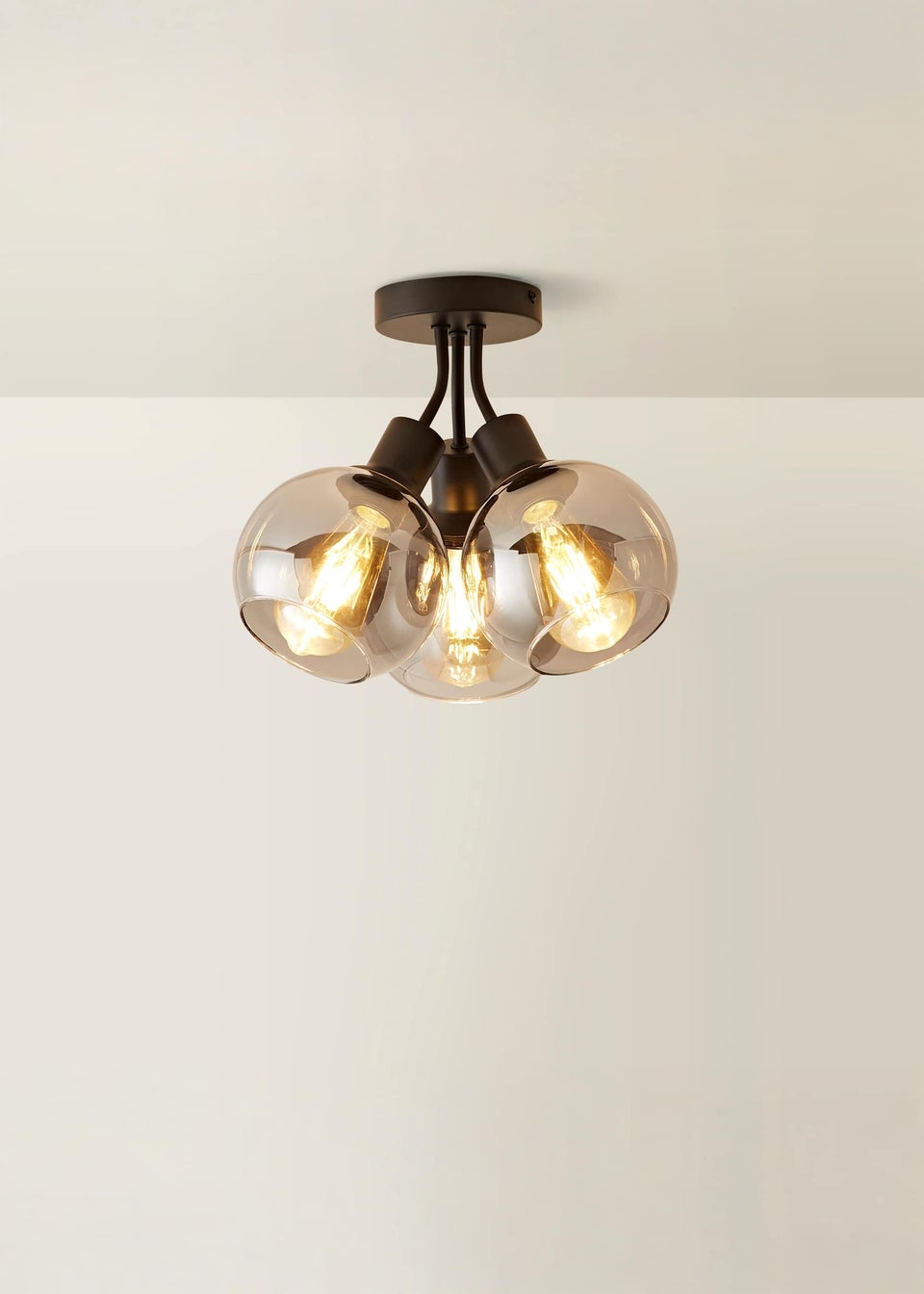 ValueLights Bellamy Black Bubble Cluster Ceiling Light
