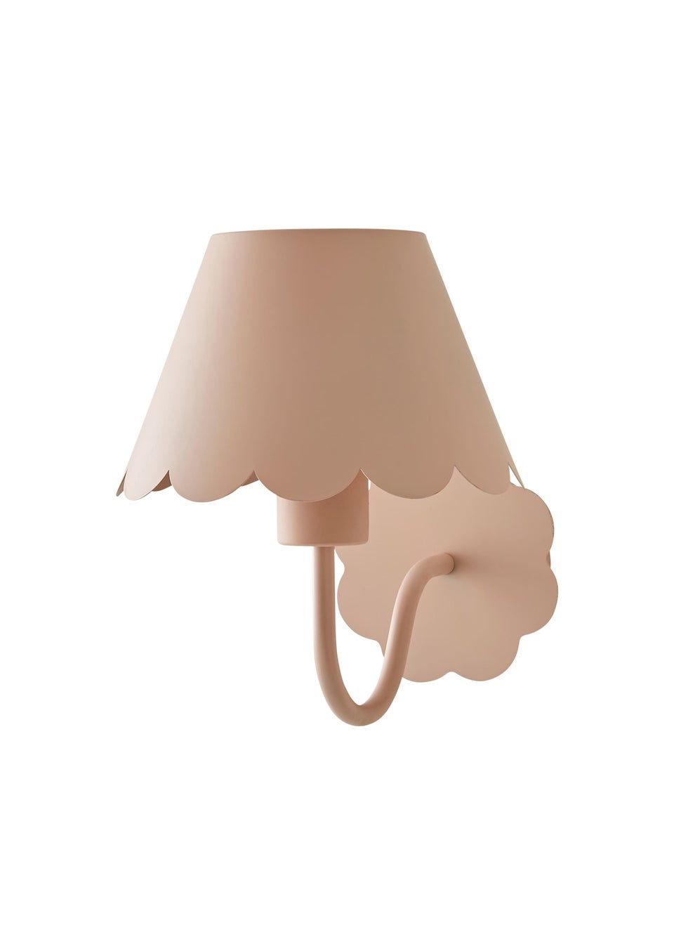 ValueLights Hattie Pink Scallop Rechargeable Wall Light