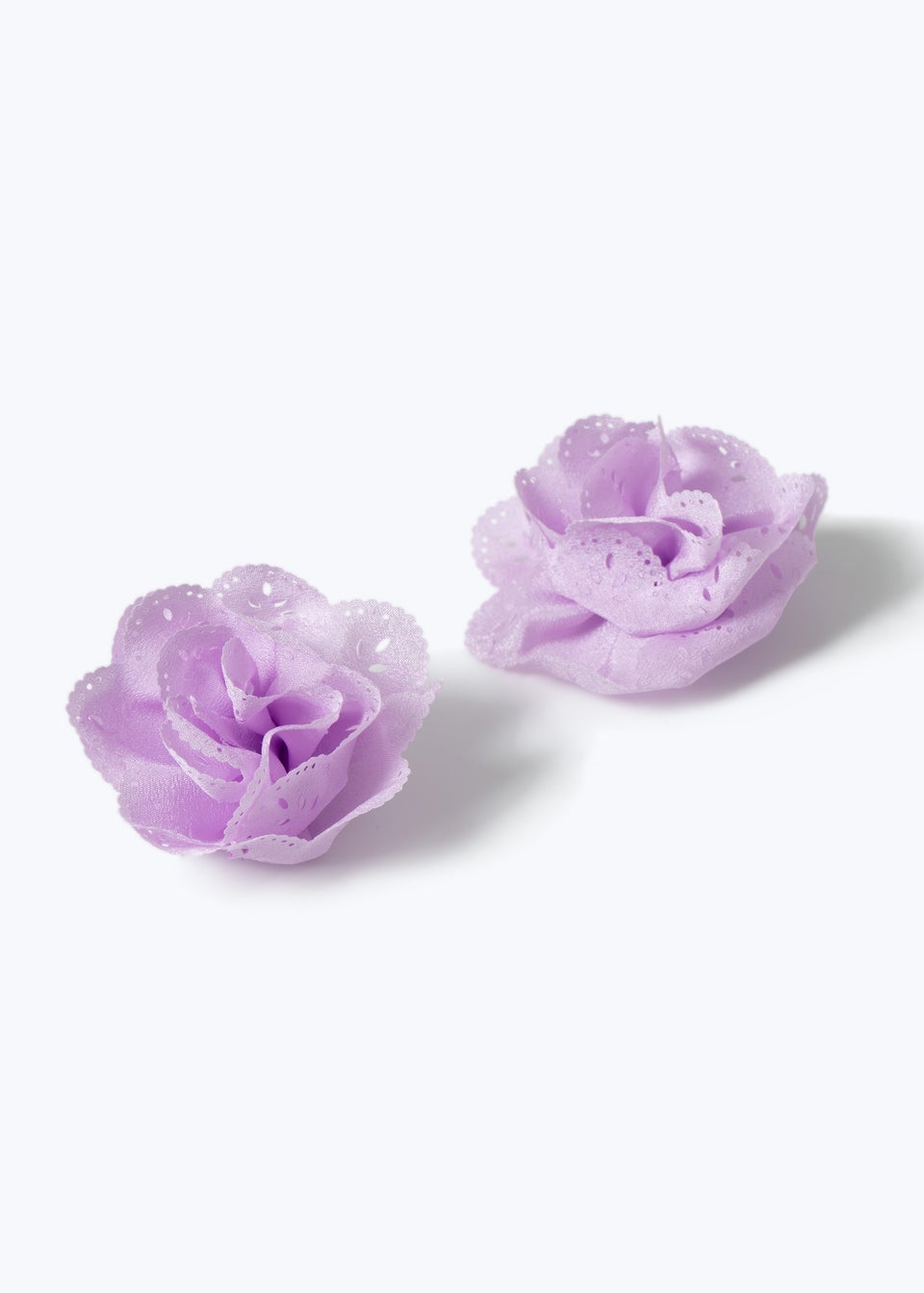 Flitzy Back To School Purple Flower Clips