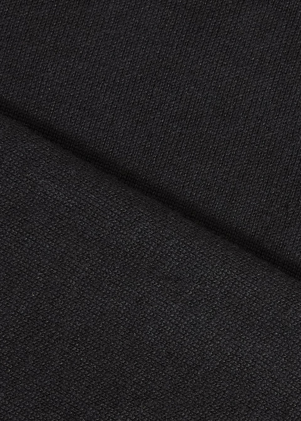 Quiz Black Knit Cropped Jumper