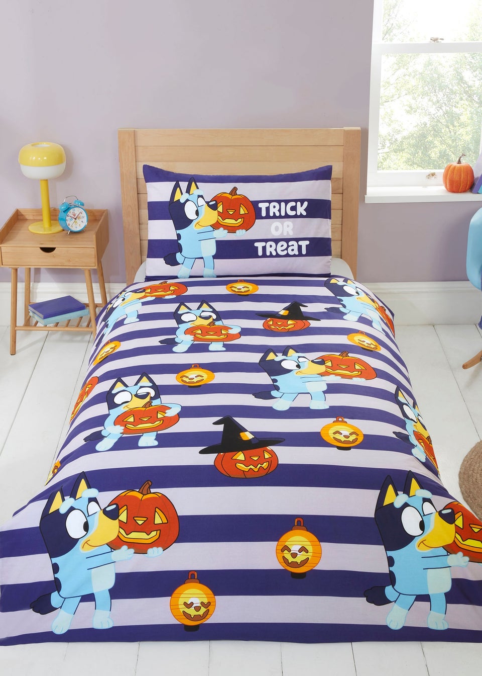 Bluey Halloween Blue Duvet Set