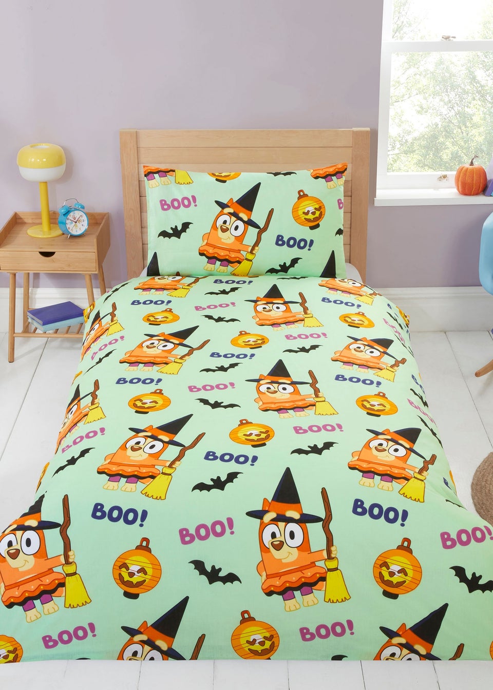 Bluey Halloween Blue Duvet Set