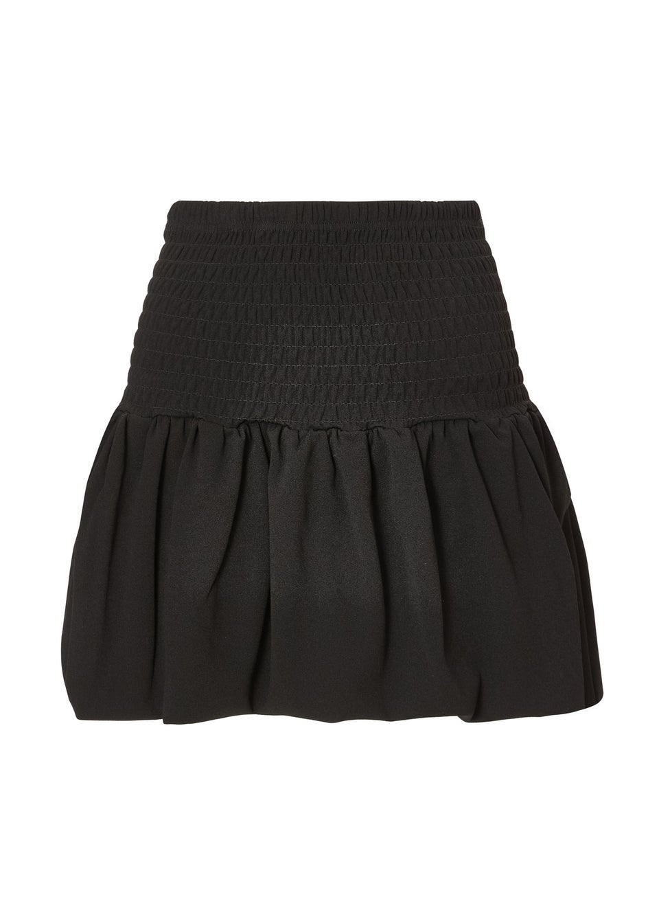 Quiz Black Bubble Hem Mini Skirt