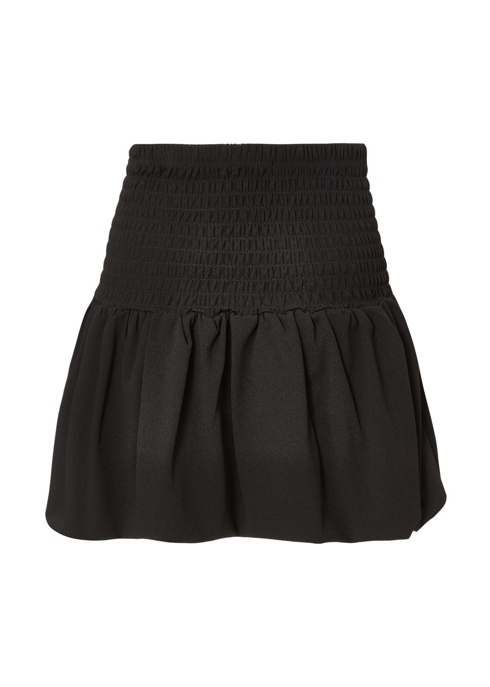 Quiz Black Bubble Hem Mini Skirt