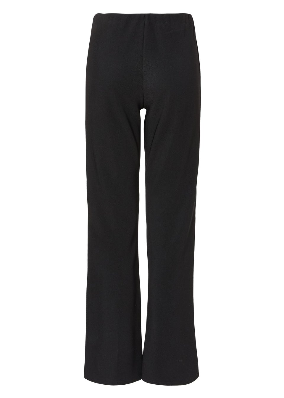 Quiz Black Stretch Flared Trousers