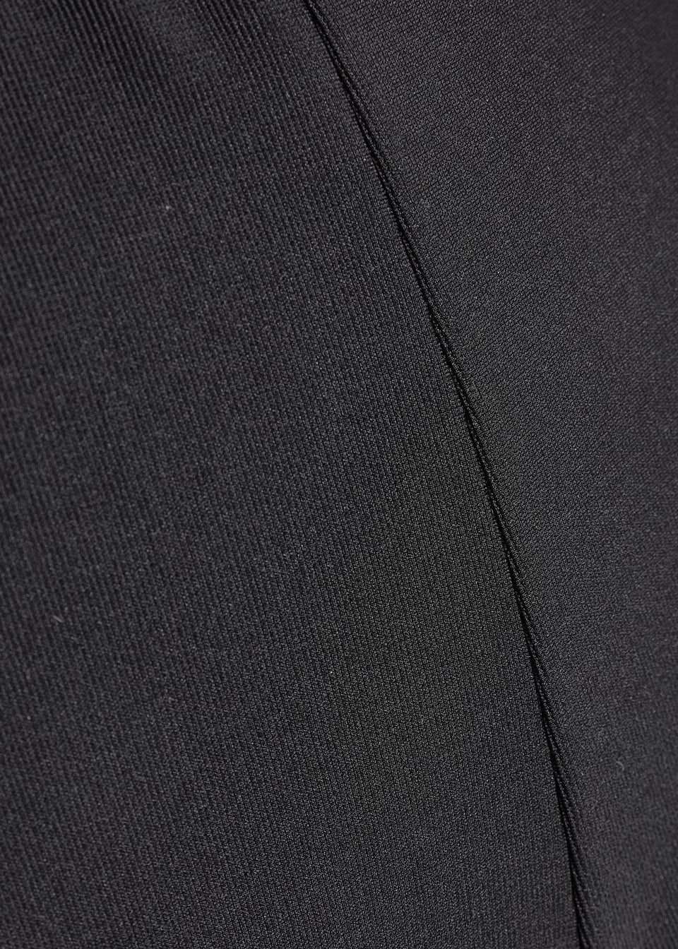 Quiz Black Stretch Flared Trousers