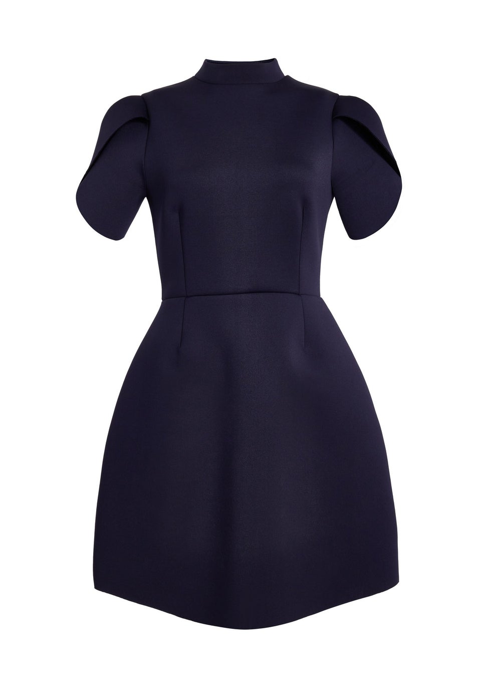 Quiz Navy High Neck Mini Dress
