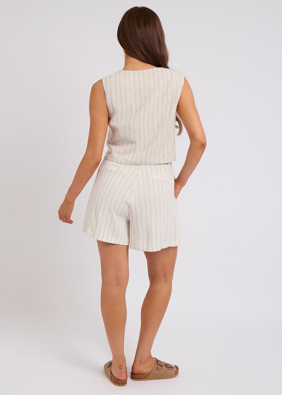 Urban Bliss Linen-Look Tailored Shorts