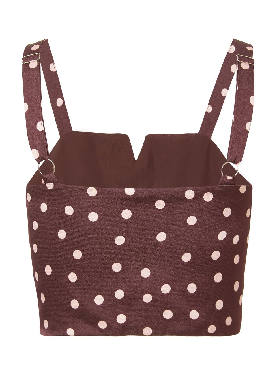 Quiz Red Polka Dot Crop Top