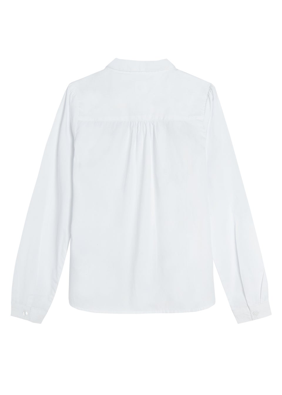 Cool Club White Long Sleeve Button-Up Shirt with Collar (4-7 yrs)