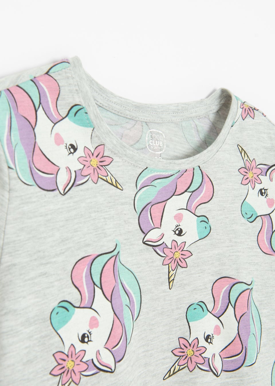 Cool Club Grey Printed Long Sleeve Dress (2-7 yrs)