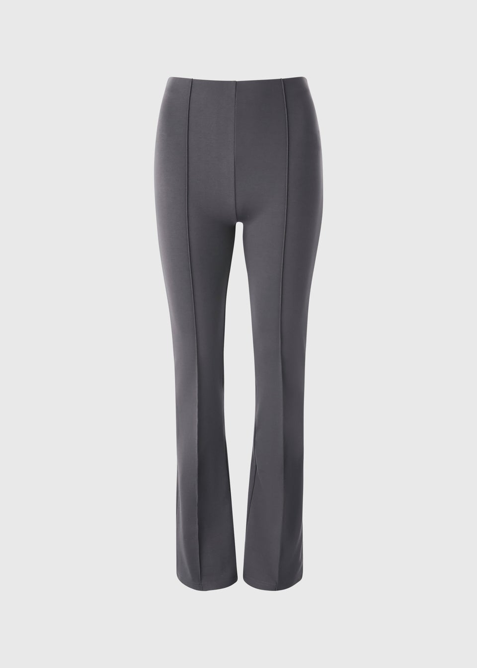 Charcoal Front Seam Flare Leggings