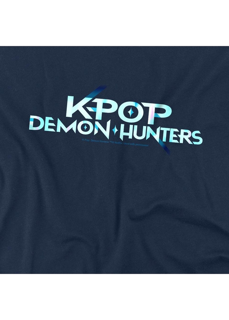 K-Pop Demon Hunters Kids Navy Logo T-Shirt (3-13yrs)