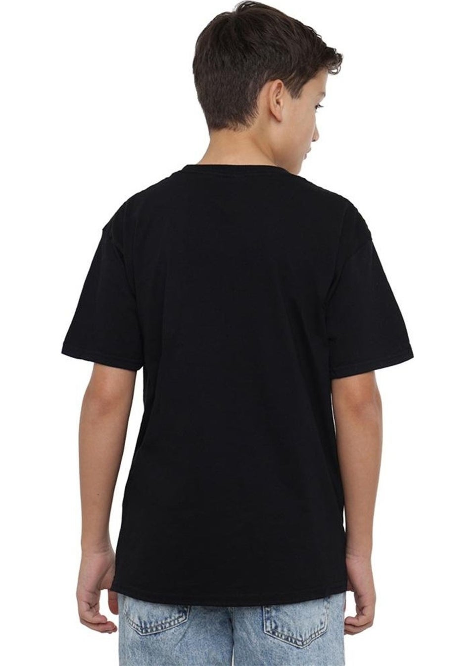 K-Pop Demon Hunters Kids Black/White Logo T-Shirt (3-13yrs)