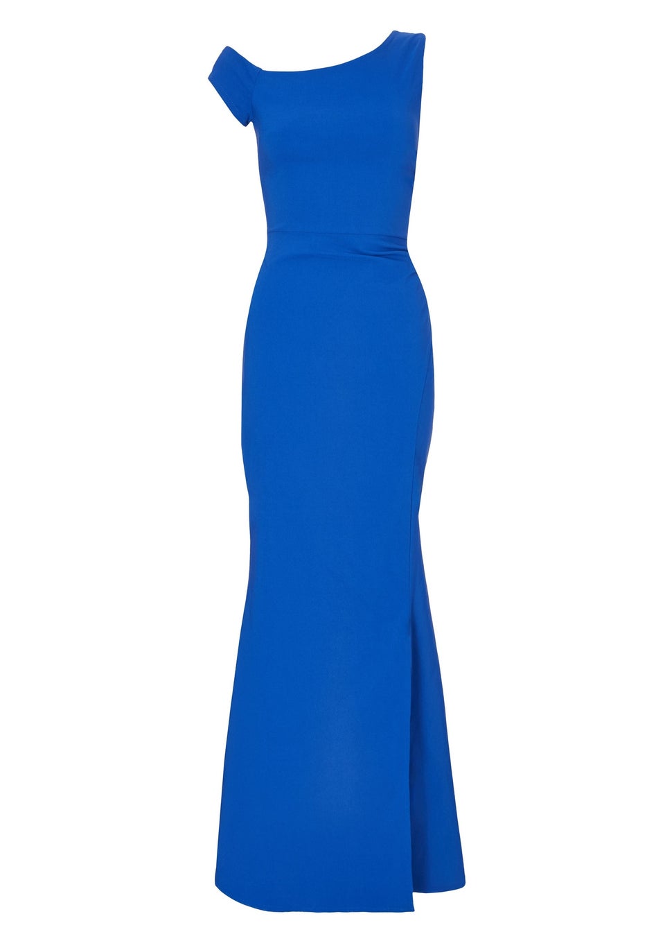 Quiz Blue Asymmetric Maxi Dress