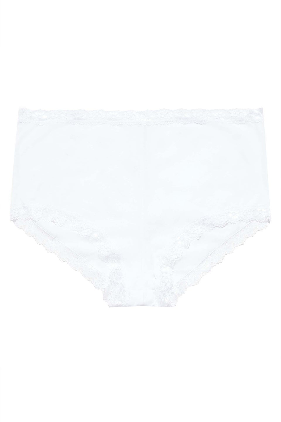 Yours 4 Pack Curve White Lace Trim High Waisted Shorts