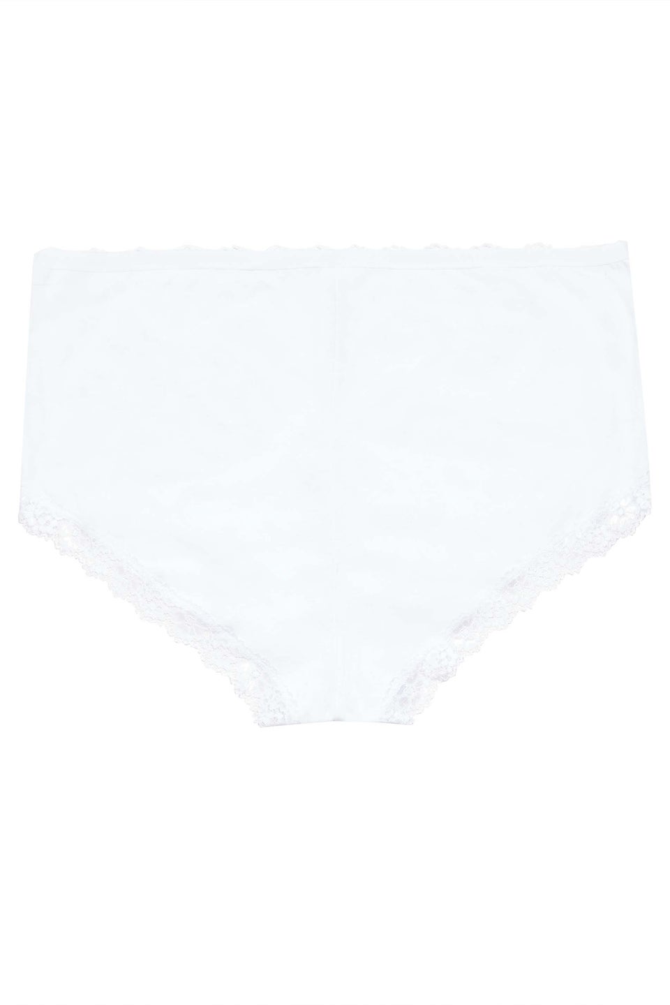 Yours 4 Pack Curve White Lace Trim High Waisted Shorts