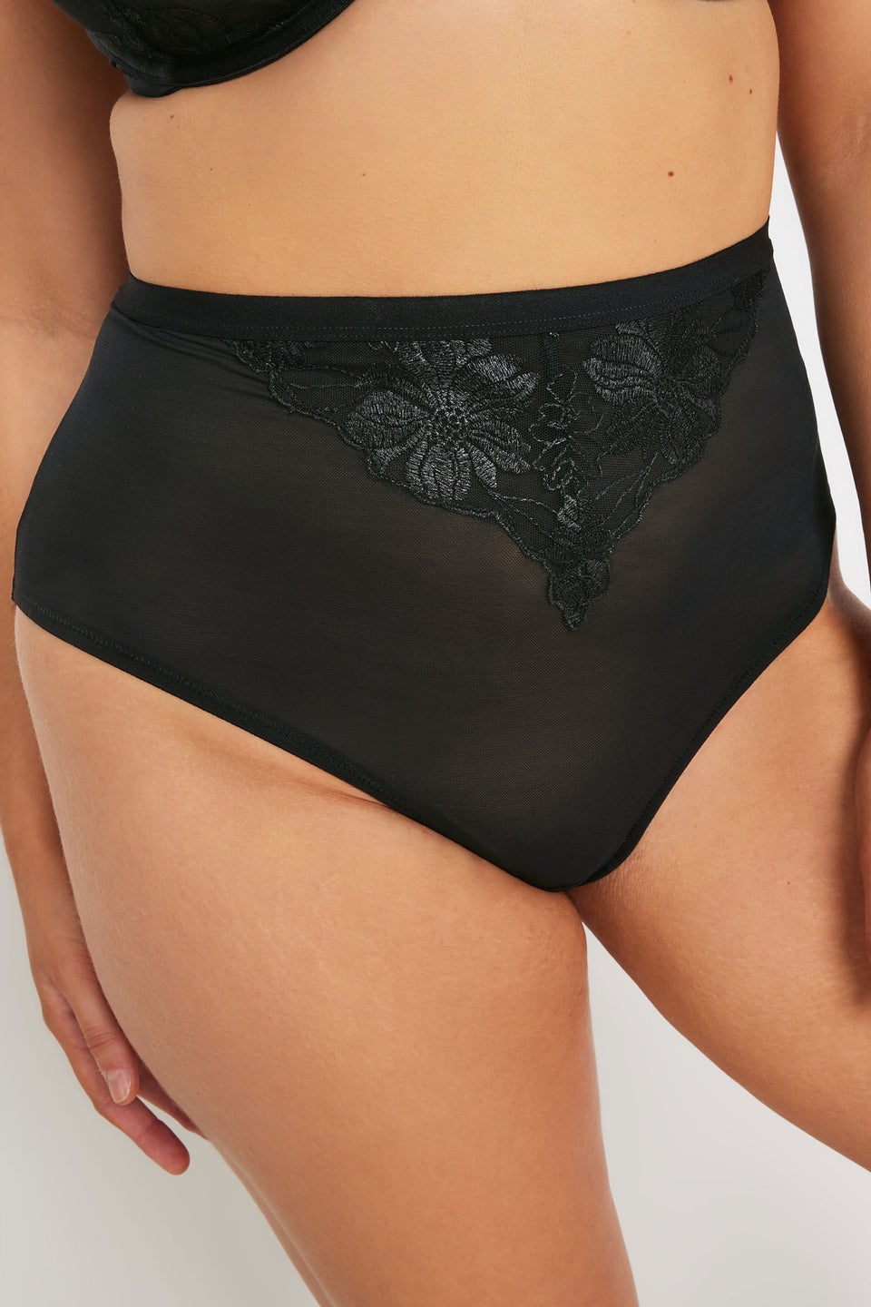 Yours 2 Pack Curve Pink & Black Briefs