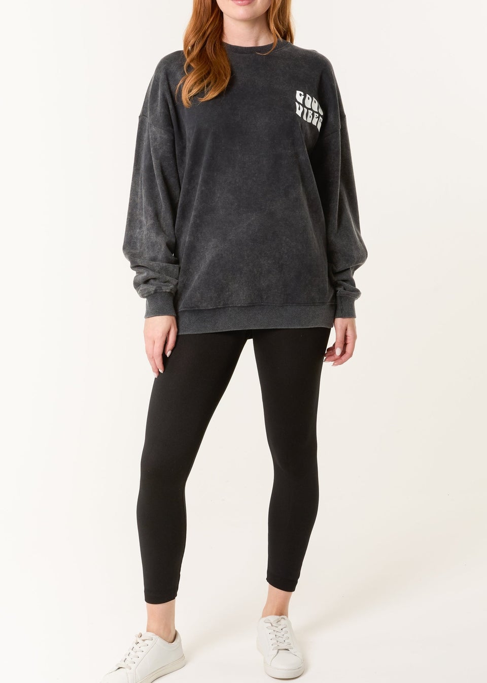 Blue Vanilla Grey Good Vibes Sweatshirt