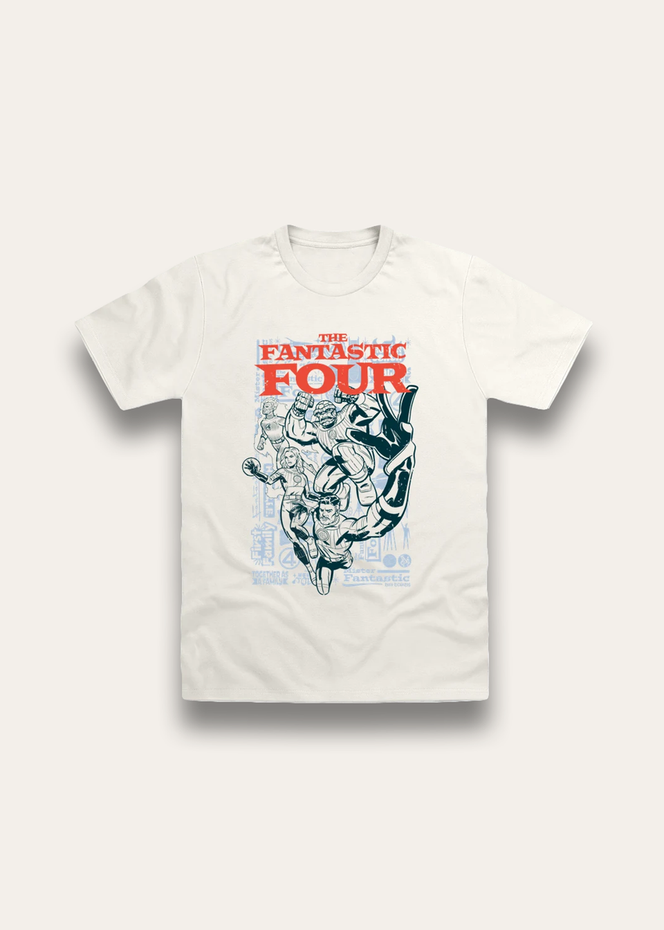 Brand Threads Fantastic Four Natural T Shirt