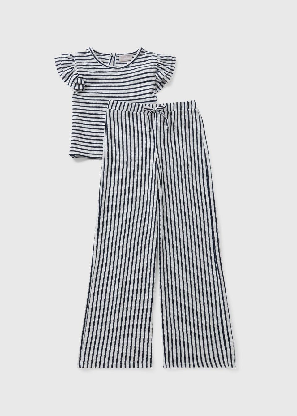 Girls Navy Stripe Top & Trouser Set (7-15yrs)