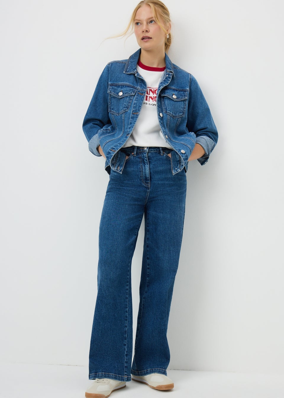 Stranger Things White Slogan T Shirt